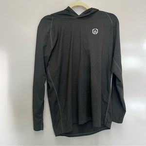 Running Dri-Fit Hoodie Lightweight Long Sleeve Shirt Gray Men’s size medium